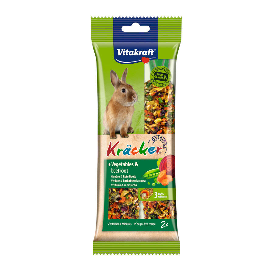 Vitakraft Kr&auml;cker Barritas Verduras para conejos