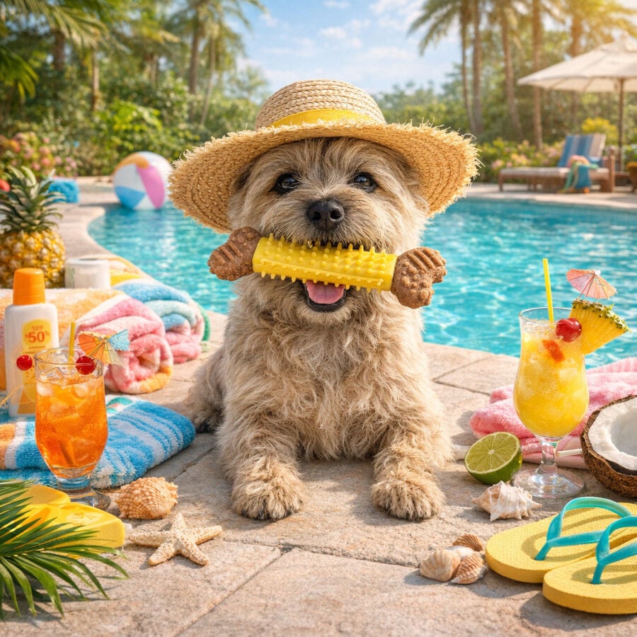Summer Vibes Mordedor Hueso Juguete para perros, , large indicador imagen numero 1