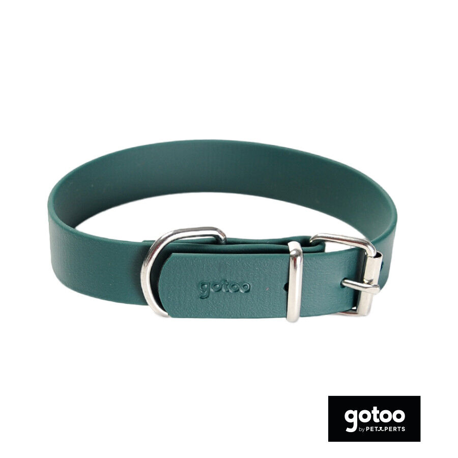Gotoo Collar Biothane verde para perros, , large indicador imagen numero 2