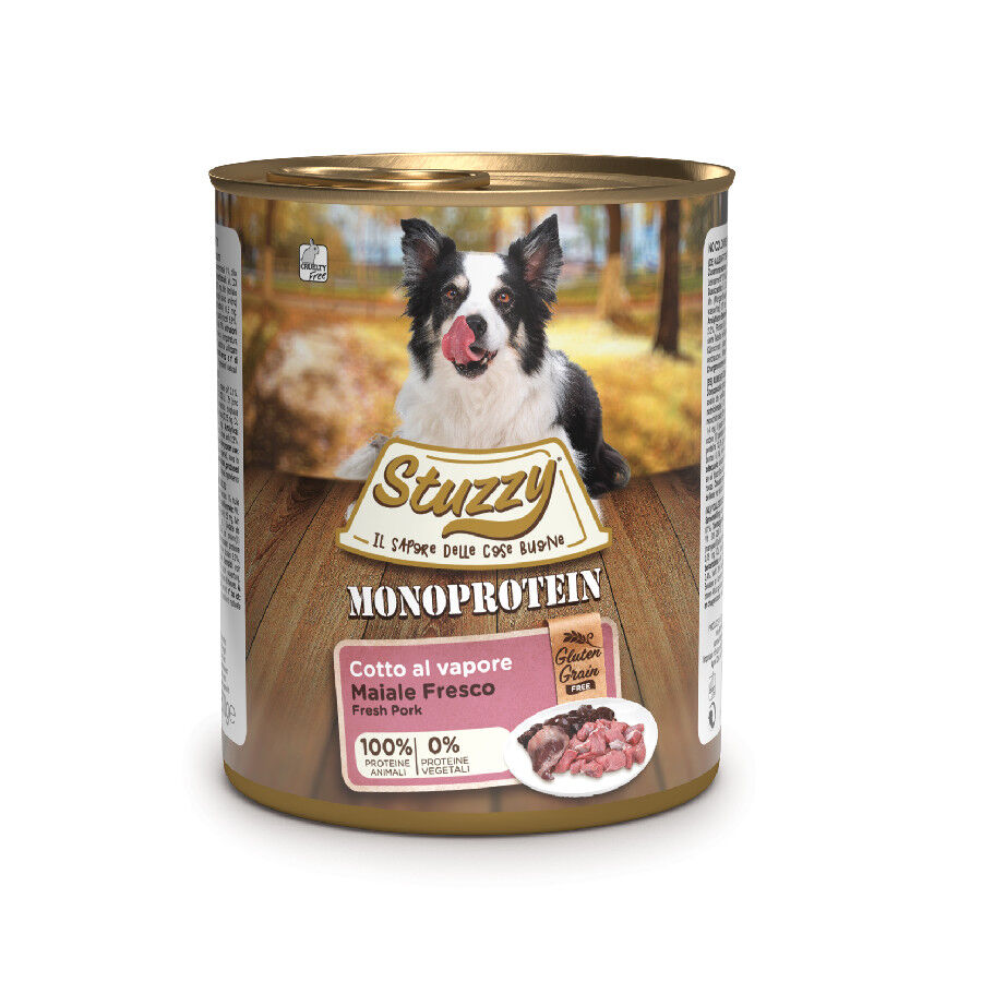 Stuzzy Monoprotein Cerdo comida h&uacute;meda para perro Imagen numero 1