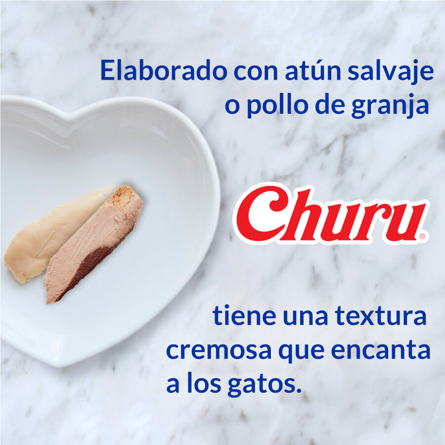 4 sobres x 14 g Churu Snack Cremoso de Pollo y Cangrejo para gatos, , large Imagen numero 5