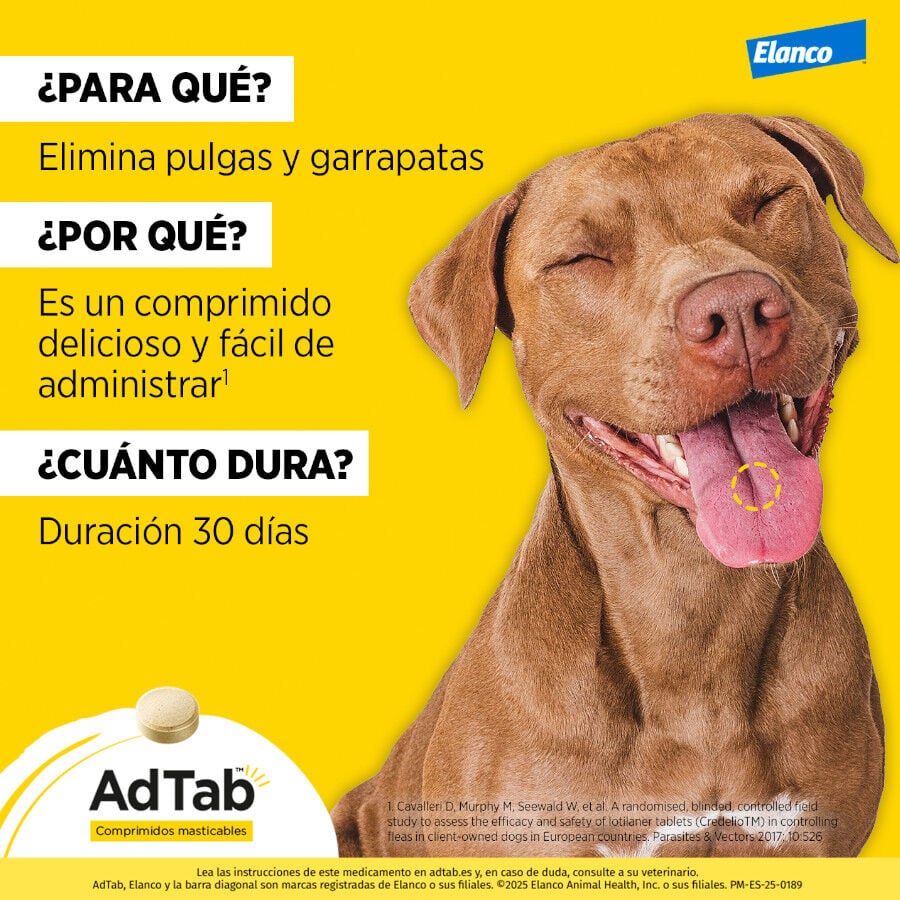 AdTab Comprimidos Masticables Antiparasitarios para perros, , large indicador imagen numero 2