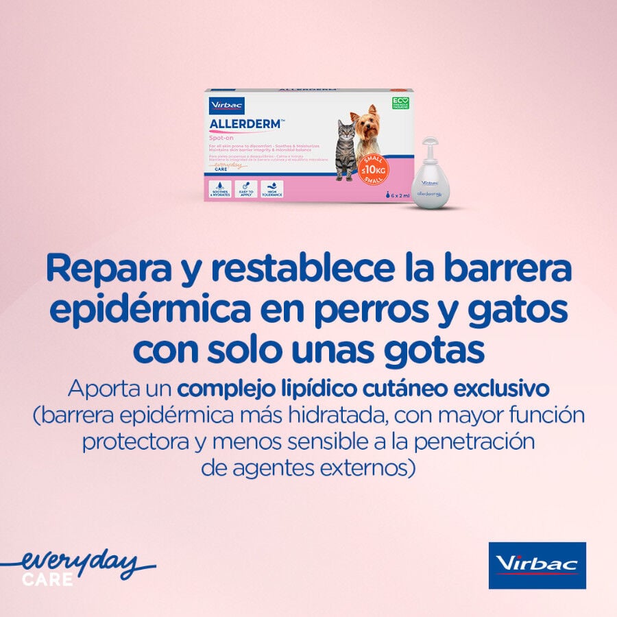 Virbac Allerderm spot on Pipetas dermatol&oacute;gicas para el cuidado de la piel Perros y Gatos., , large indicador imagen numero 6
