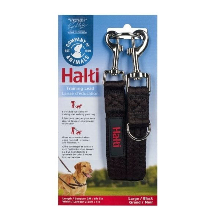 Halti correa de adiestramiento negra para perros medianos y peque&ntilde;os, , large Imagen numero 2