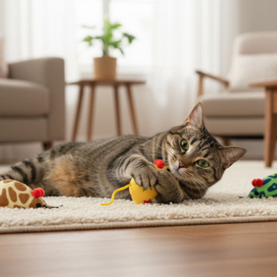 Tootoy! Pack de Ratones con Catnit Estampados para gatos, , large Imagen numero 1