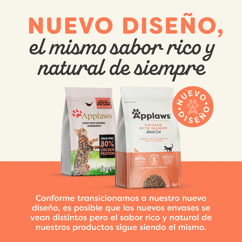 7.5 kg Applaws Adult Grain Free Salm&oacute;n y Pollo pienso para gatos, , large indicador imagen numero 2