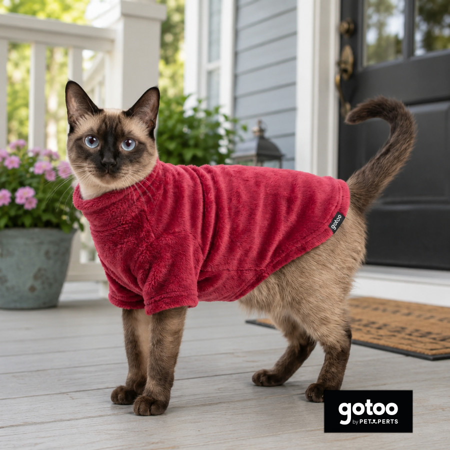Gotoo Jersey Polar Rojo para gatos
