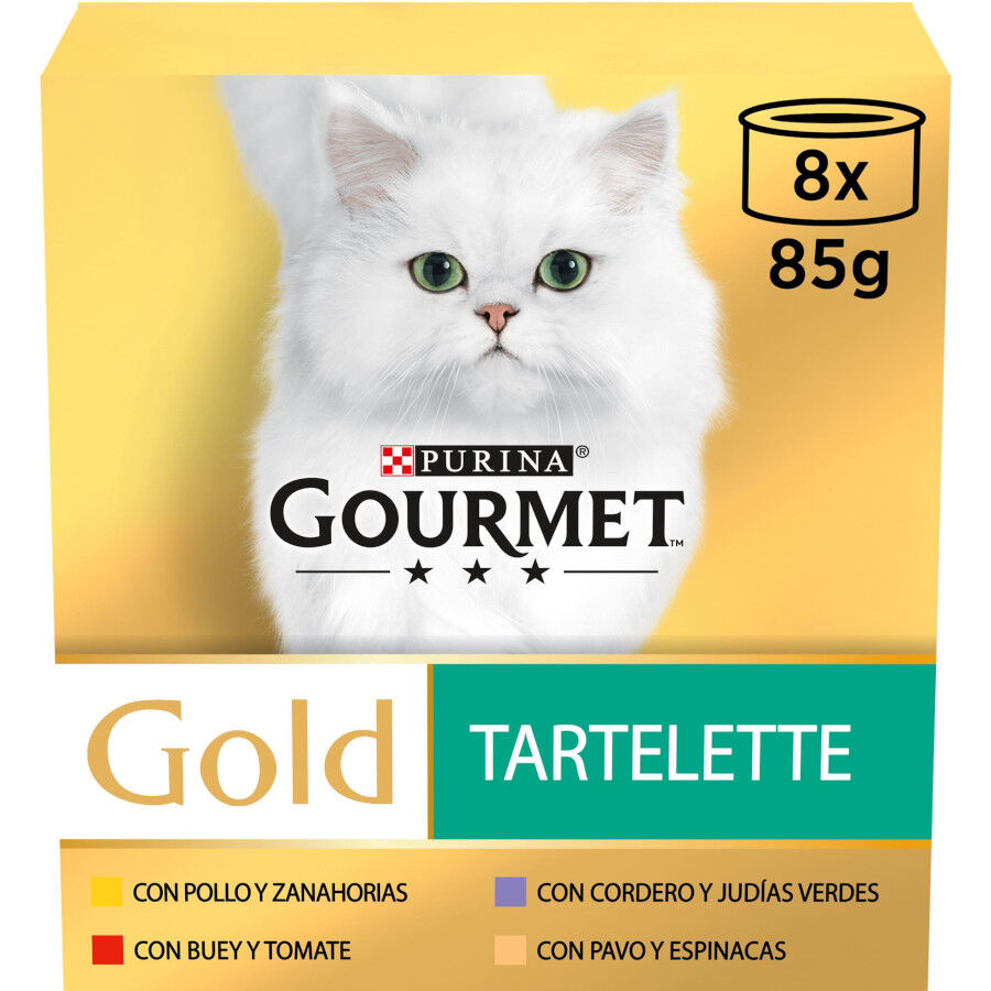Gourmet Gold Tartelette Pastel de Carne lata para gatos