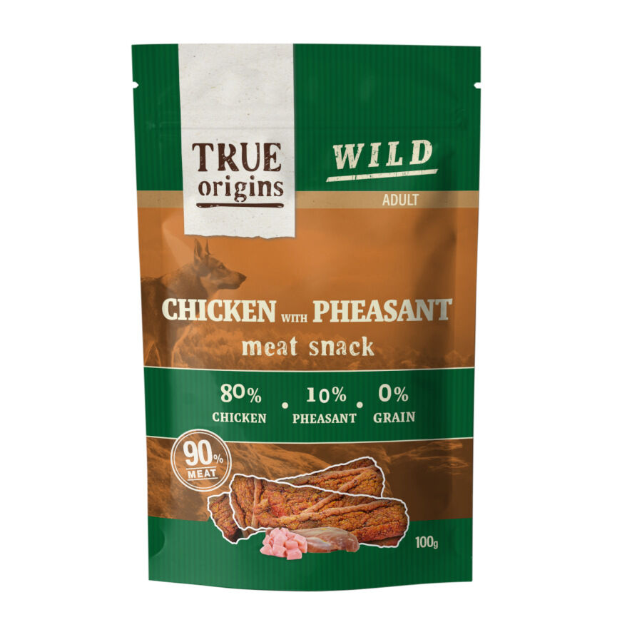True Origins Tiras Wild Adult Pollo y Fais&aacute;n para perros