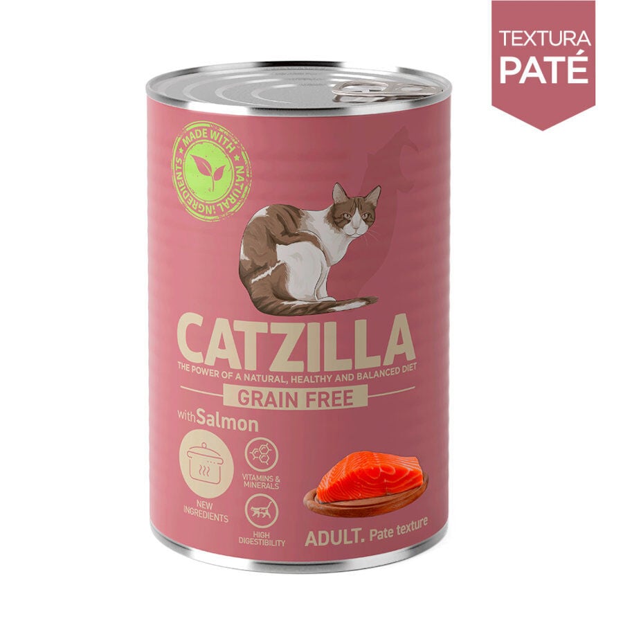 Catzilla Adult Grain Free Salm&oacute;n en Pat&eacute; lata para gatos