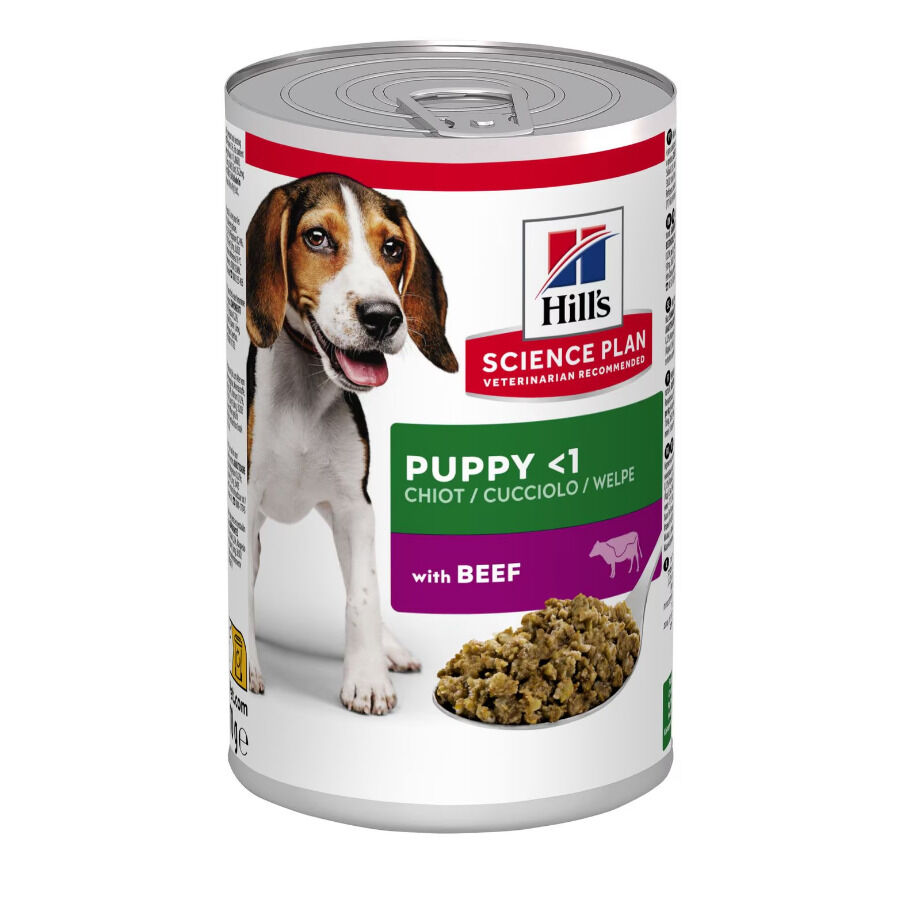 370 g Hill's Science Plan Puppy Ternera en Pat&eacute; lata para perros, , large indicador imagen numero 1
