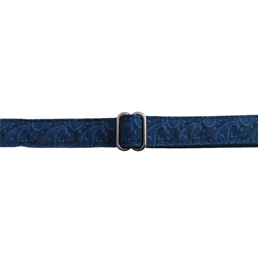 Gotoo Collar estampado cachemira cl&aacute;sica azul para perros, , large indicador imagen numero 4
