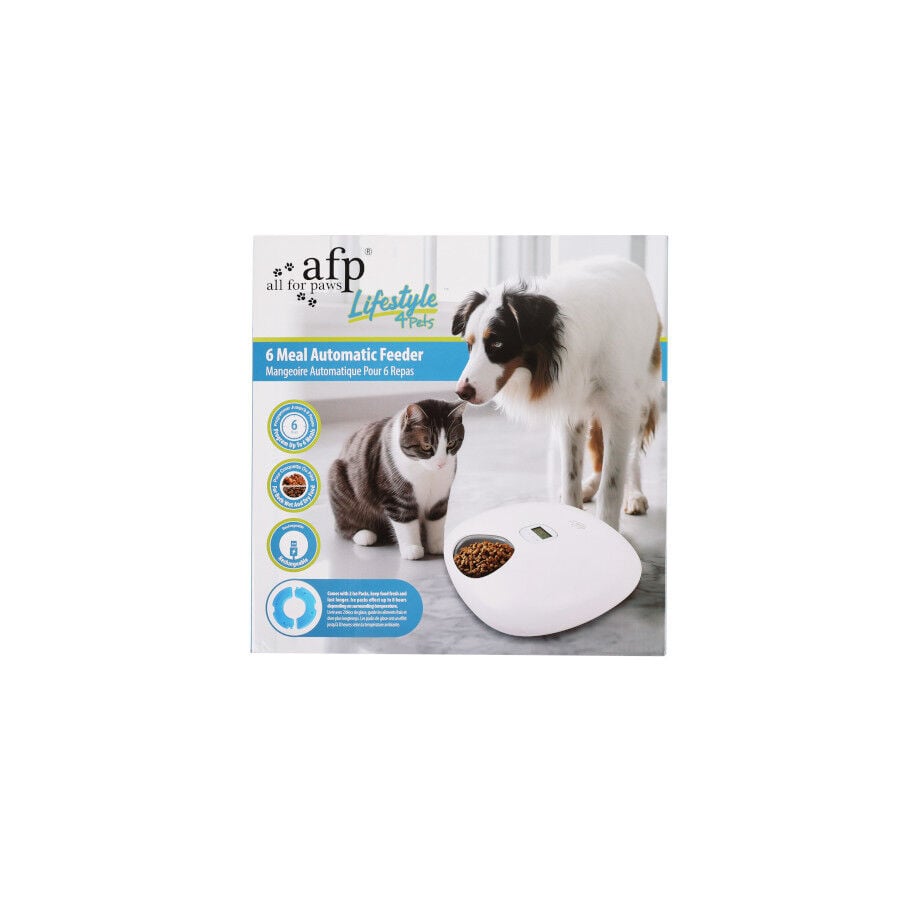 All For Paws Lifestyle Comedero Autom&aacute;tico Blanco para perros y gatos, , large Imagen numero 5