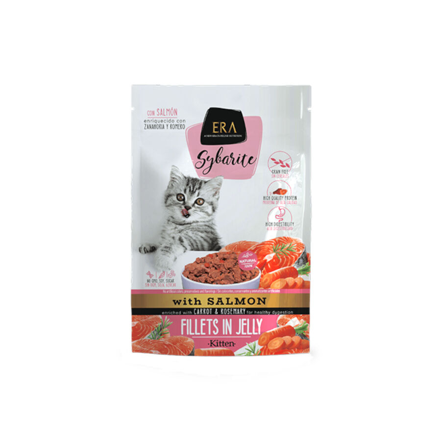 85 g ERA Sybarite Comida h&uacute;meda de Salm&oacute;n con Zanahoria y Romero para gatos peque&ntilde;os, , large Imagen numero 1