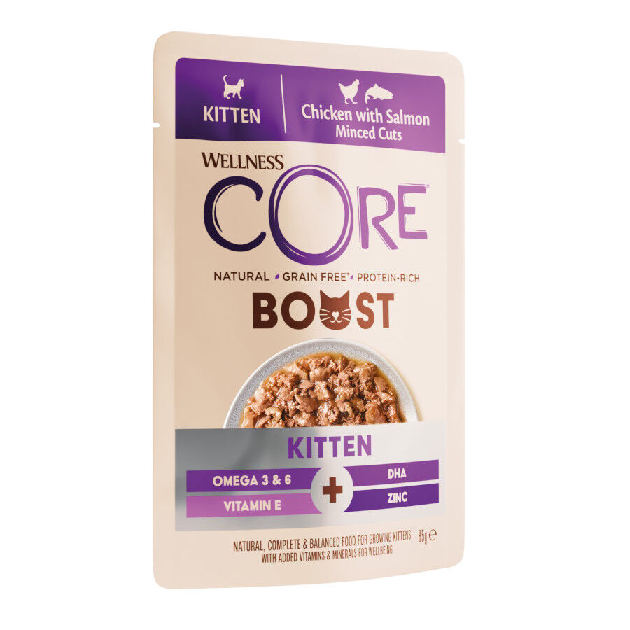 85 g Wellness Core Boost Sobre Pollo y Salm&oacute;n para gatito, , large Imagen numero 2