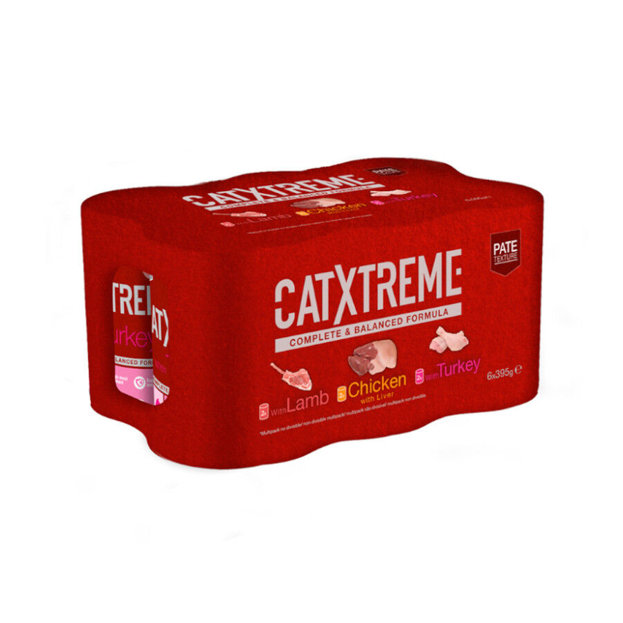6 latas x 400 g Catxtreme Multipack pat&eacute; en lata para gatos, , large Imagen numero 1