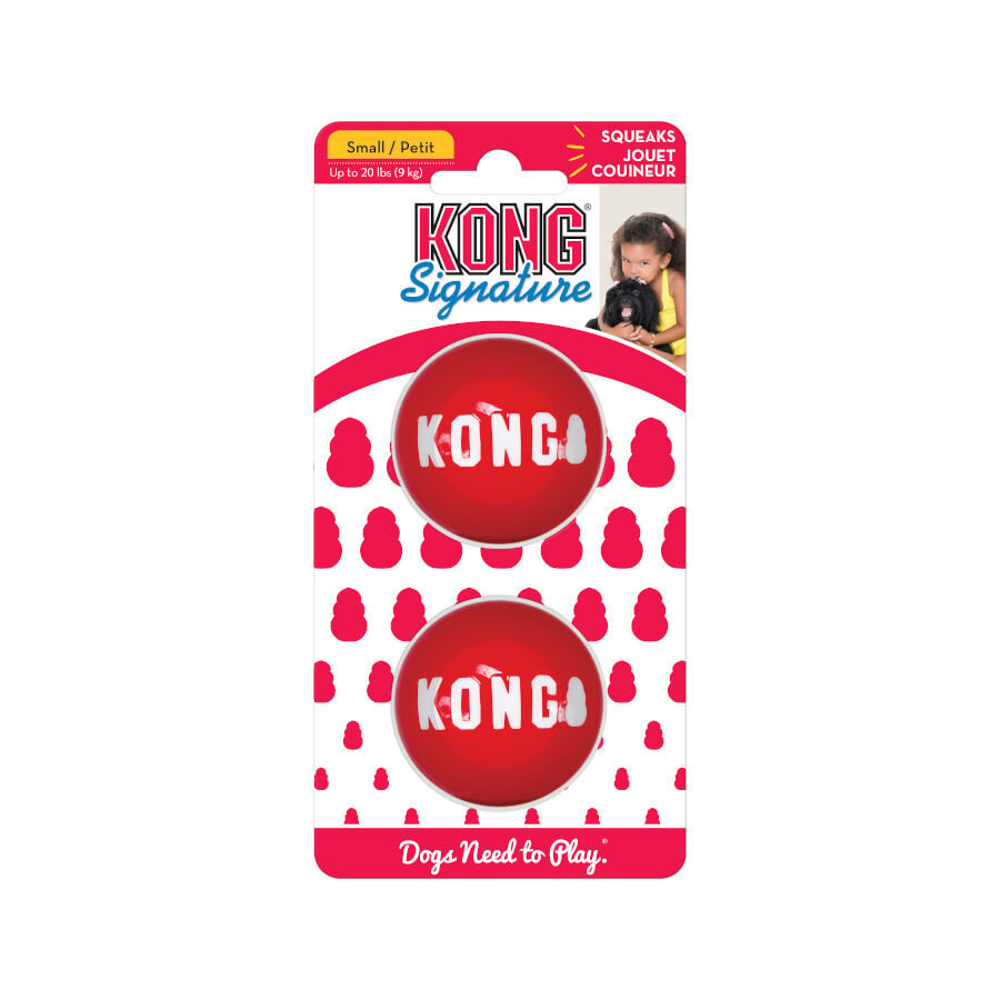 Kong Signature Ball 2-PK pelotas para perros, , large Imagen numero 1
