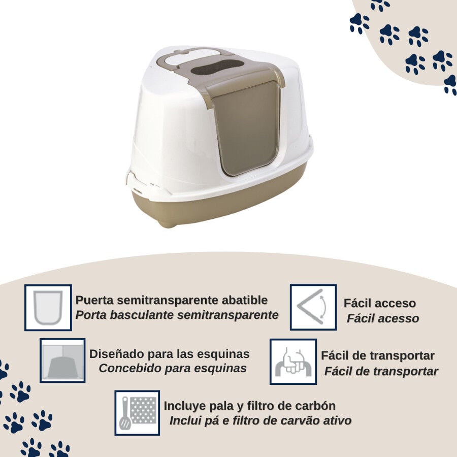 Nice Care Arenero Flip Corner Beige para gatos, , large indicador imagen numero 3