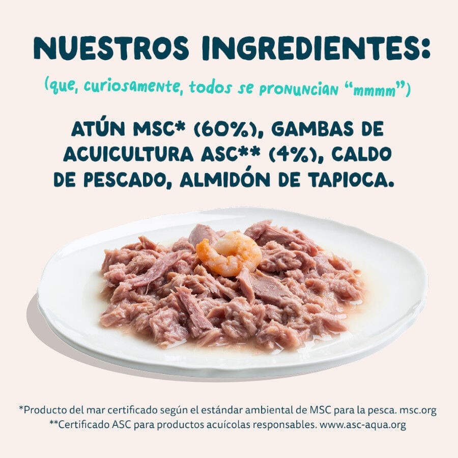 70 g Edgard & Cooper Filetes de At&uacute;n y Gambas lata para gatos, , large indicador imagen numero 7