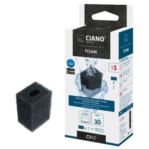 Ciano Foam S CF40 cartucho filtro para acuario Imagen numero 1