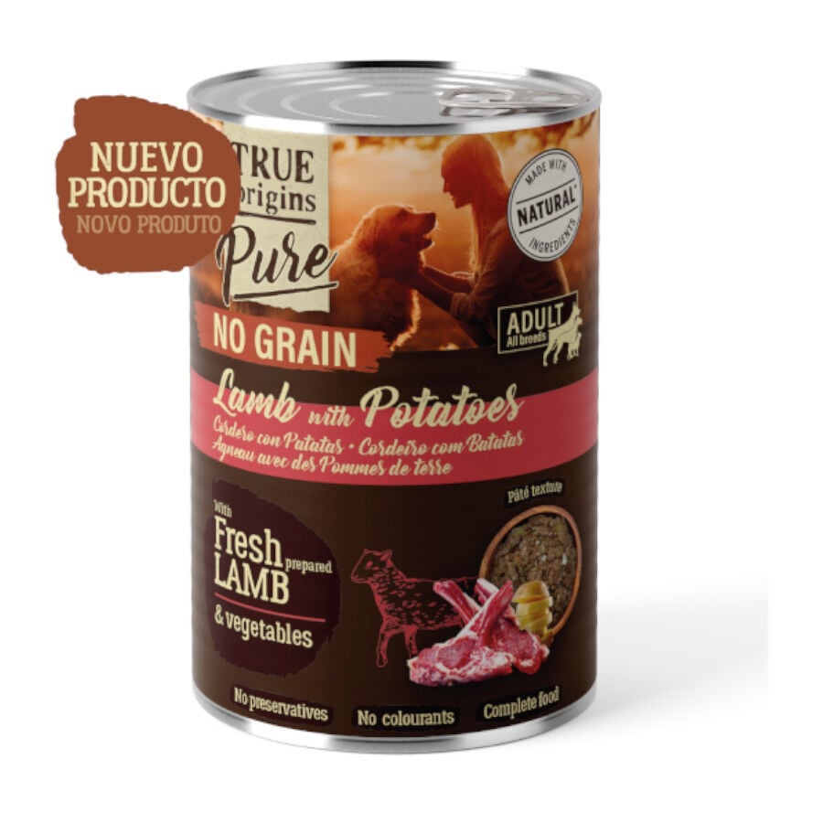 True Origins Pure Cordero lata para Perro