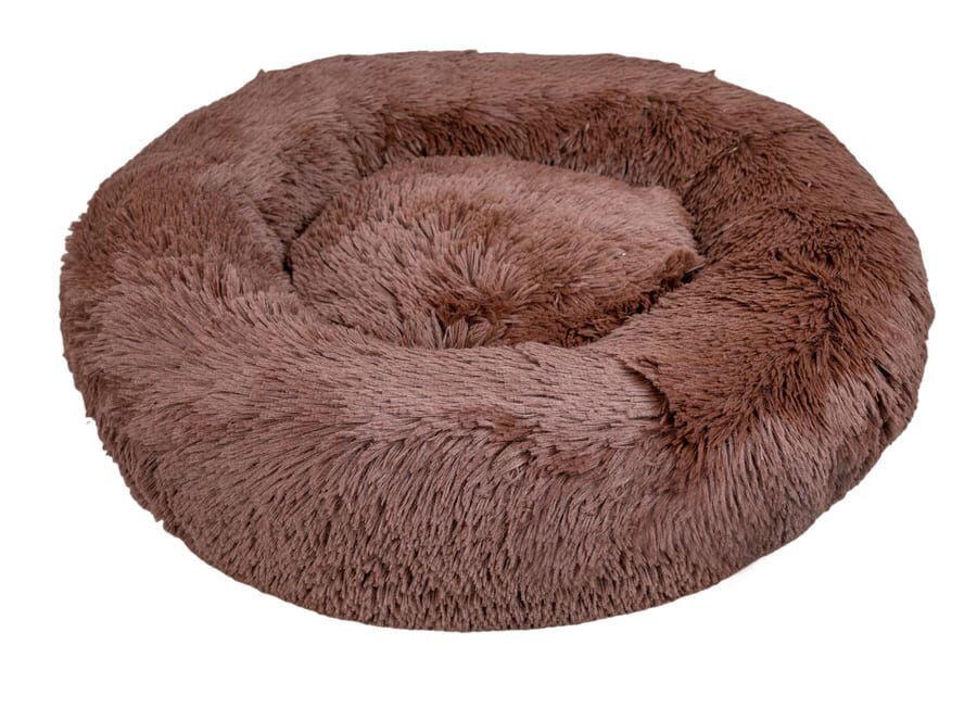 Leeby Cama Redonda Antiestr&eacute;s Marr&oacute;n para perros, , large indicador imagen numero 2