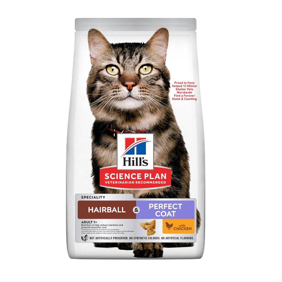 7 kg Hill's Science Plan Adult Hairball y Perfect Coat Pollo pienso para gatos, , large Imagen numero 1