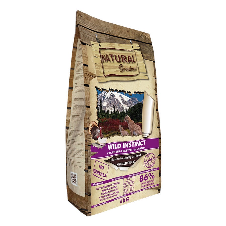 6 kg Natural Greatness Wild Instinct pienso para gatos, , large Imagen numero 1