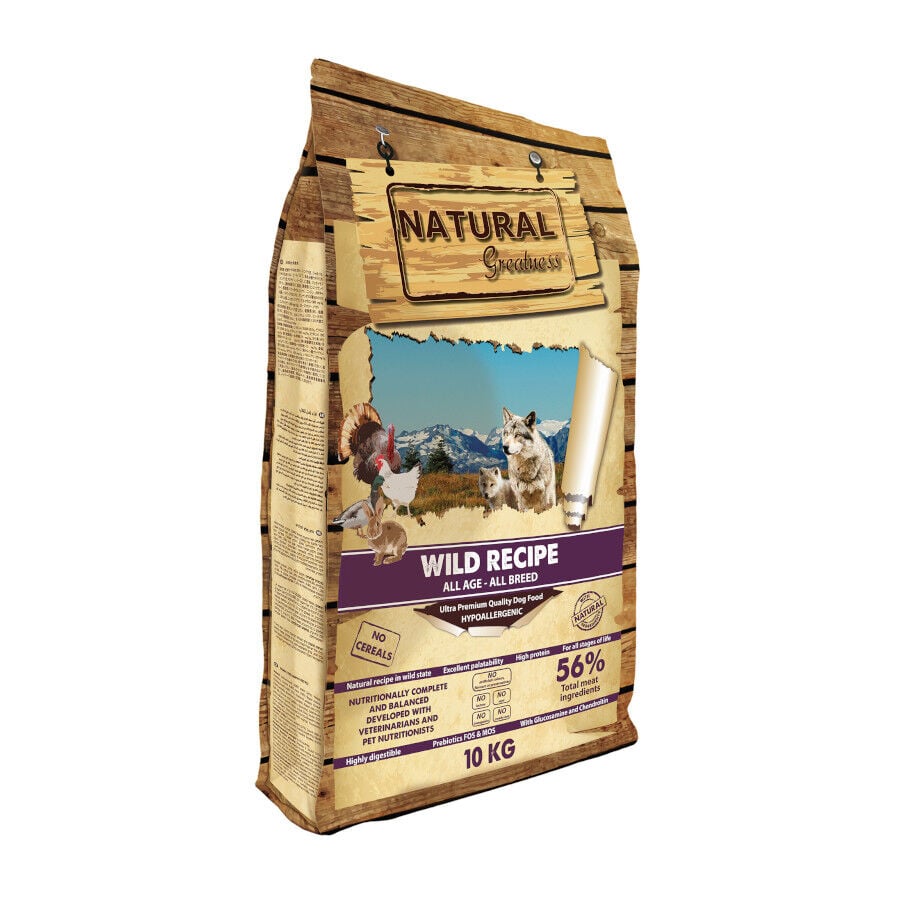 10 kg Natural Greatness Receta Salvaje pienso para perros, , large Imagen numero 1