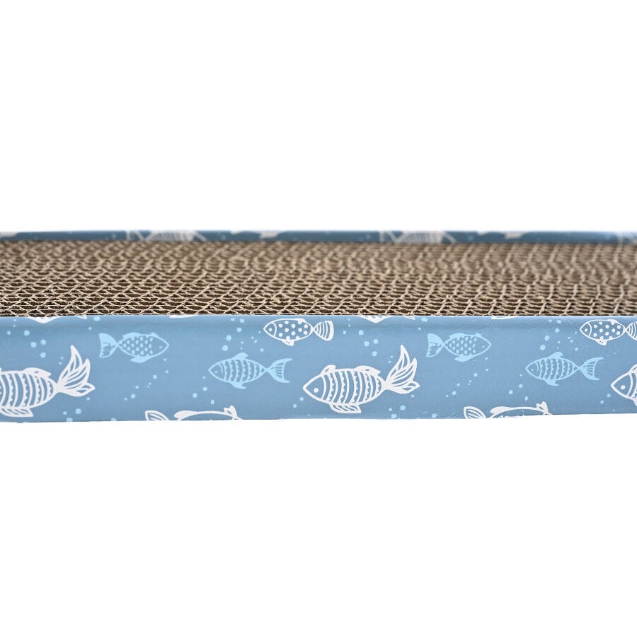 Leeby Fitz tabla rascador de cart&oacute;n azul para gatos, , large Imagen numero 9