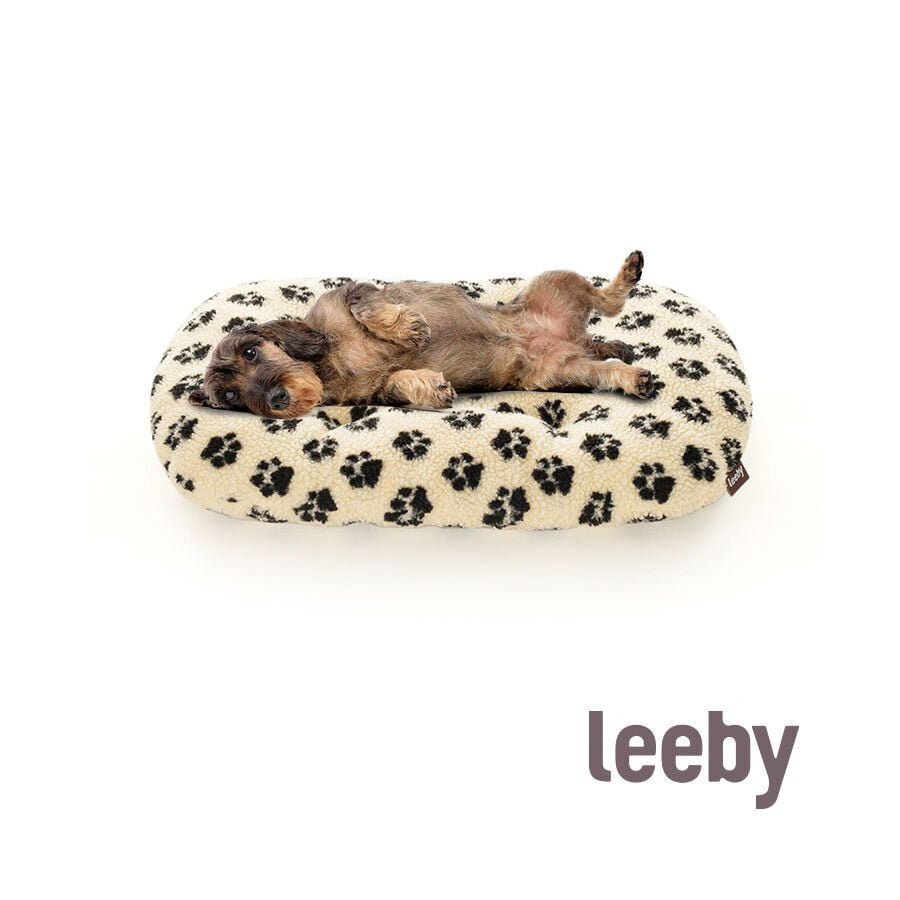Leeby Coj&iacute;n Ovalado de Huellas de Patitas para perros, , large indicador imagen numero 2
