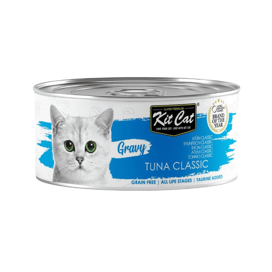70 g Kit Cat At&uacute;n Classic Lata Salsa para gatos, , large indicador imagen numero 1