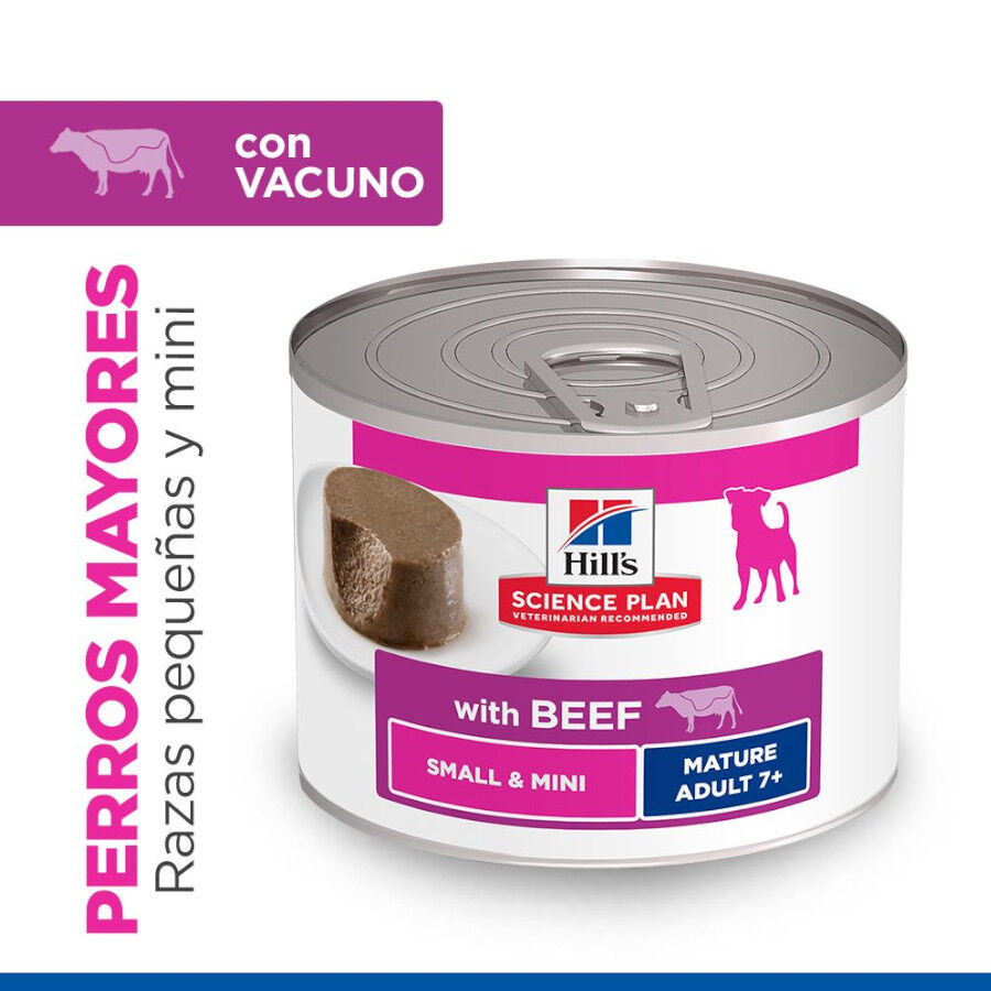 200 g Hill's Science Plan Mature Adult Small y Mini Mousse de Ternera lata para perros, , large Imagen numero 2