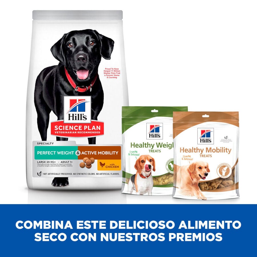 12 kg Hill's Science Plan Perfect weight y Active Mobility pollo pienso para perros grandes, , large indicador imagen numero 8