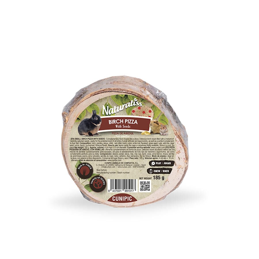 Cunipic Naturaliss Pizza de Abedul con semillas para roedores, , large Imagen numero 1