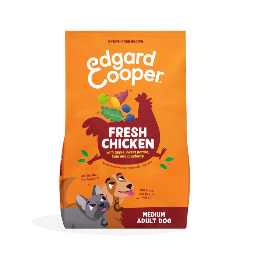 12 kg Edgard & Cooper Adult Pollo pienso para perros, , large indicador imagen numero 1