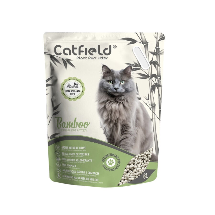 Catfield Arena Bamb&uacute; Aglomerante Natural para gatos