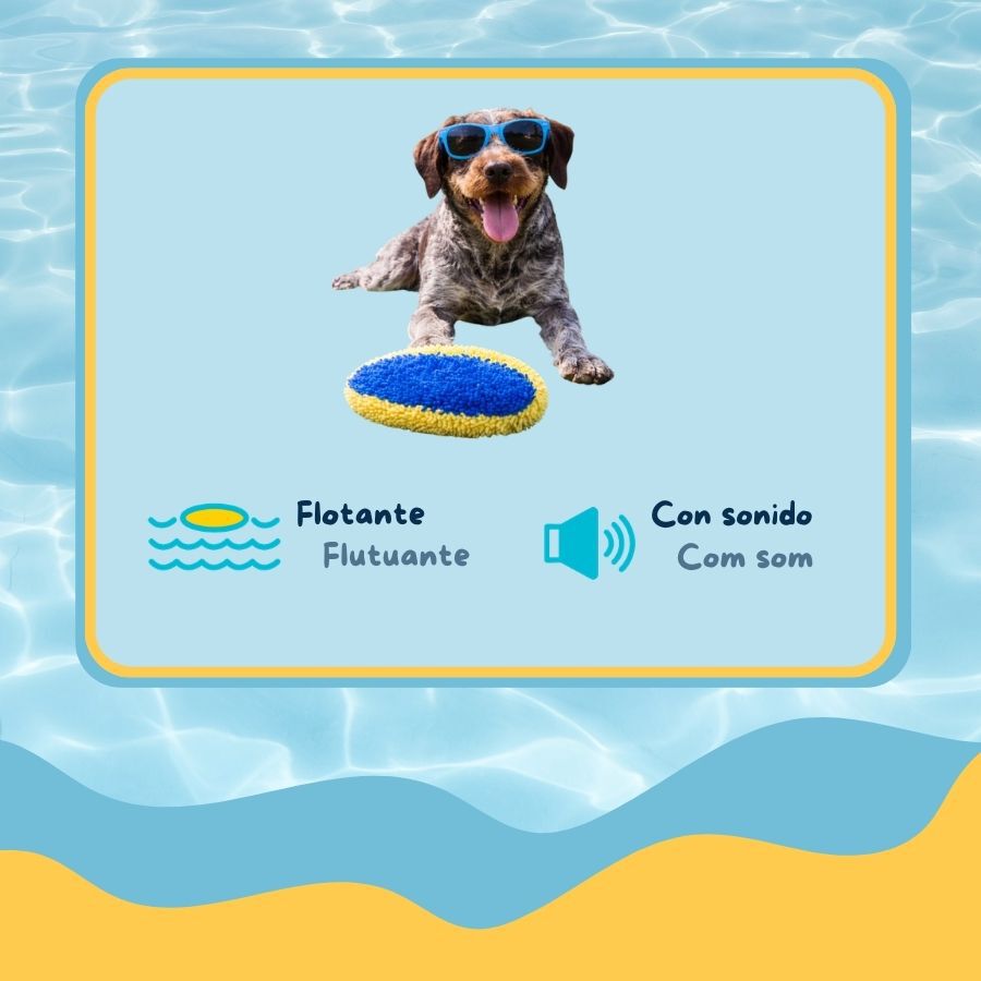 Summer Vibes Pelota Rugby Ovalado Flotante Peluche para perros, , large Imagen numero 3