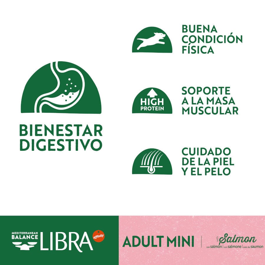 8 kg Libra Adult Mini Salm&oacute;n pienso para perros, , large indicador imagen numero 3