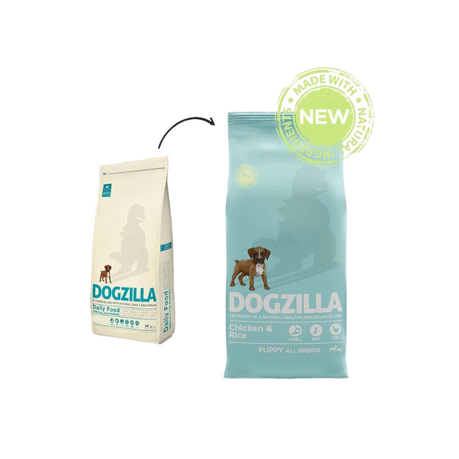 12 kg Dogzilla Puppy Pollo y Arroz pienso para perros, , large indicador imagen numero 2