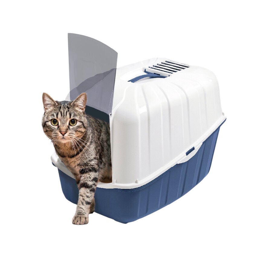 Nice Care Arenero Cerrado Komoda Azul para gatos, , large Imagen numero 1