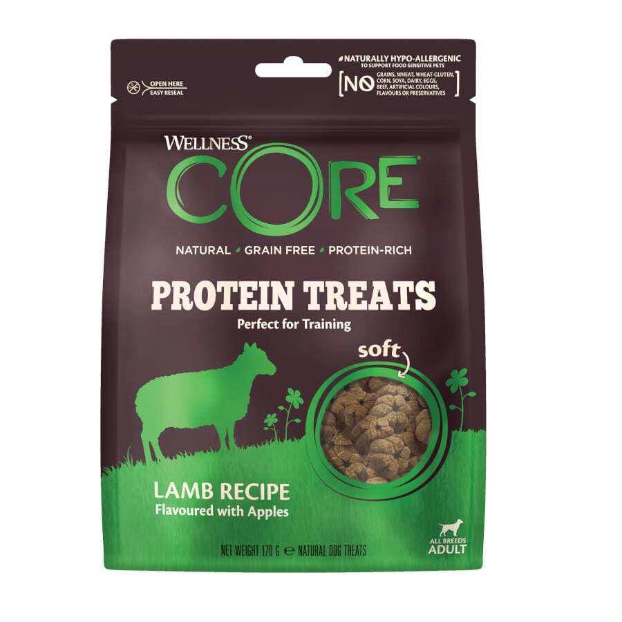 170 g Wellness Core Bocaditos Protein Treats Cordero para perros, , large Imagen numero 2