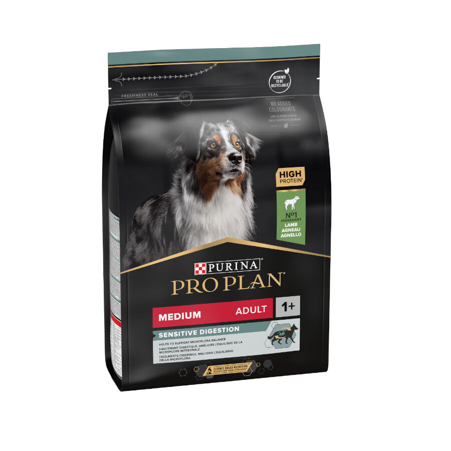 14 kg Pro Plan Adult Medium Digesti&oacute;n Cordero pienso para perros, , large indicador imagen numero 1