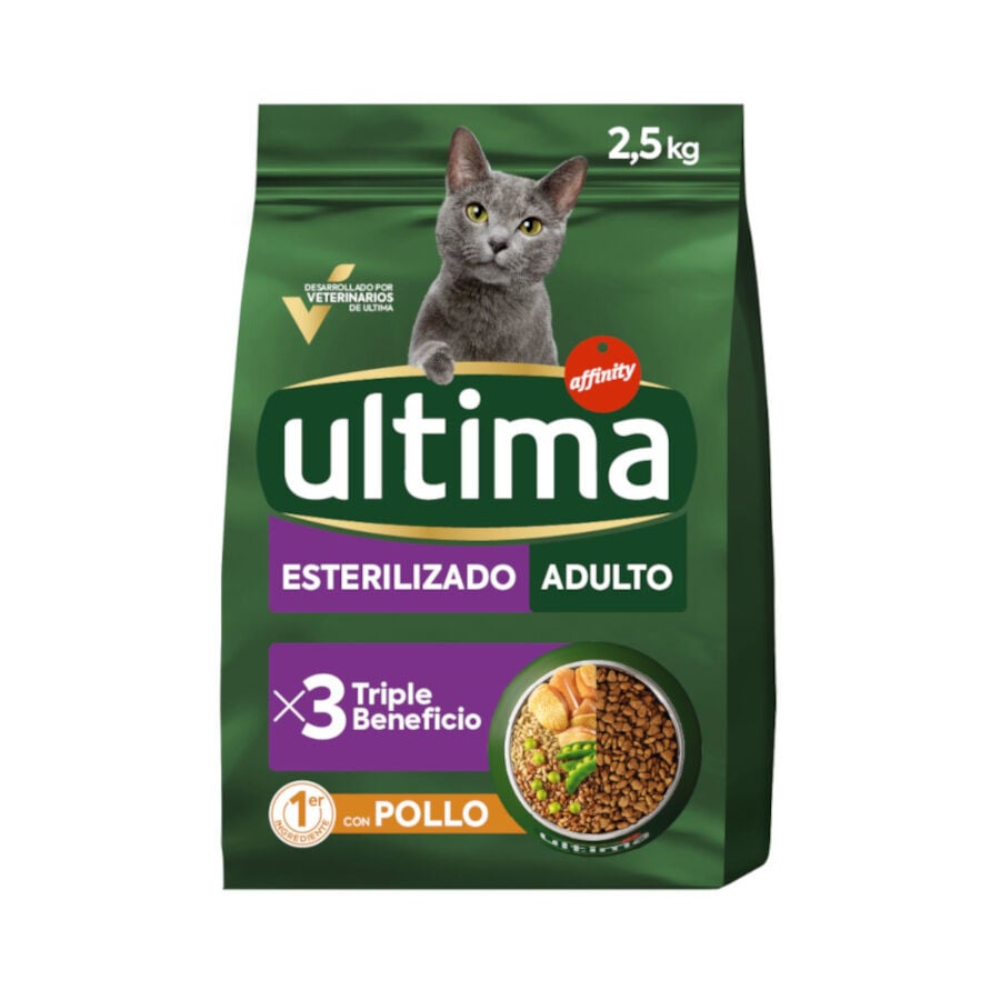 2.5 kg Ultima Pienso esterilizado con pollo para gatos adultos, , large Imagen numero 2