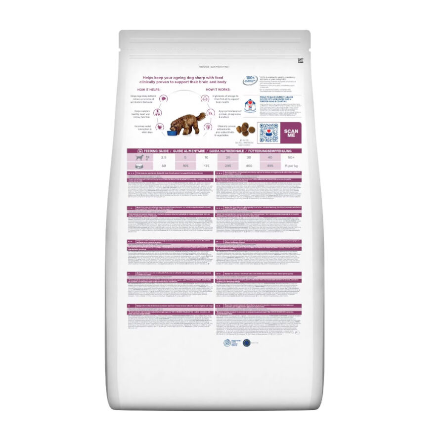 12 kg Hill's Prescription Diet b/d Ageing and Alertness Care Pollo pienso para perros&nbsp;senior, , large indicador imagen numero 2