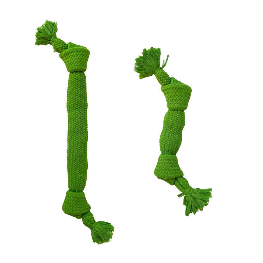Tootoy! Hueso Mordedor de Cuerda Verde para perros, , large indicador imagen numero 2