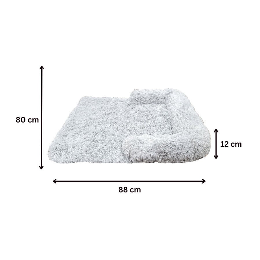 Leeby Sof&aacute; Anti Estr&eacute;s Gris para perros, , large Imagen numero 5