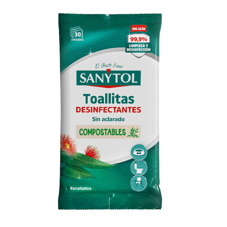 Sanytol Toallitas H&uacute;medas Desinfectantes Multiusos para hogares, , large Imagen numero 1