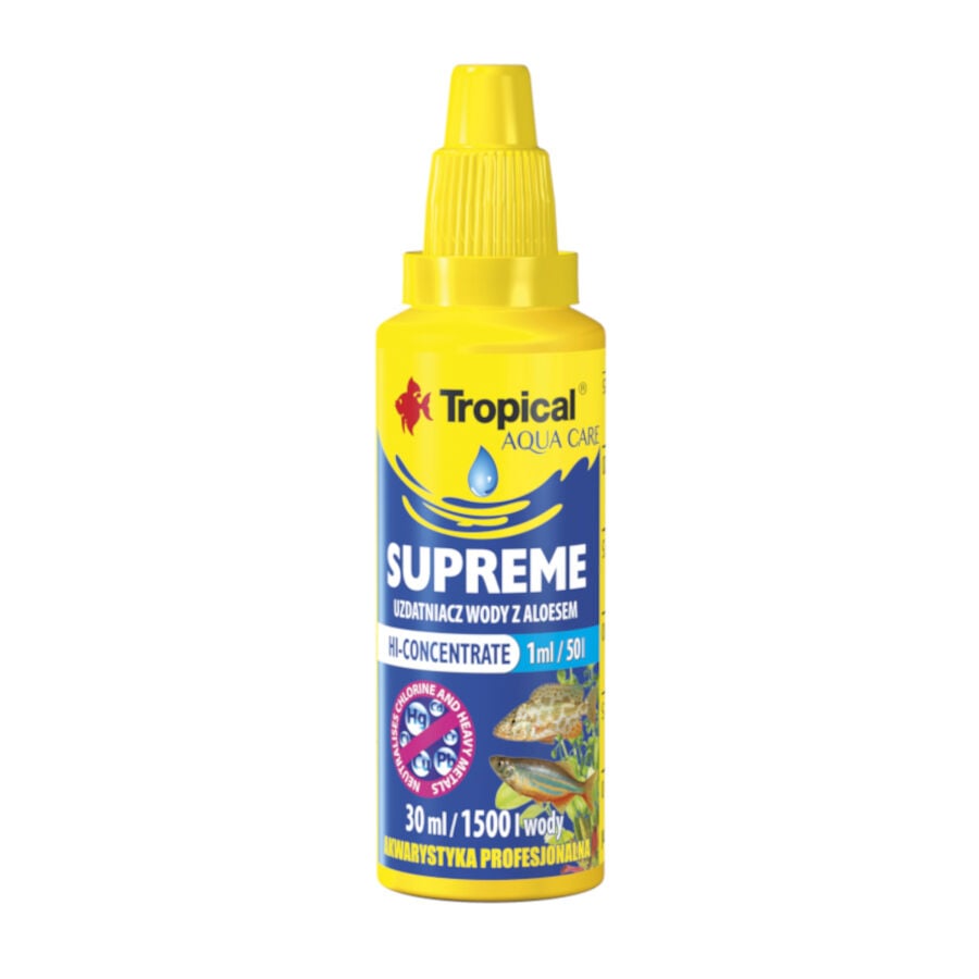 30 ml Tropical Supreme Acondicionador de Agua con Aloe para acuarios de agua dulce., , large indicador imagen numero 1