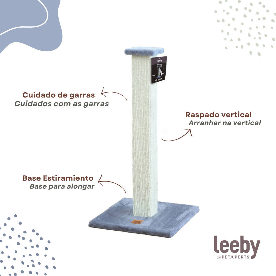 Leeby Vida rascador de sisal cuadrado azul  para gatos, , large Imagen numero 3